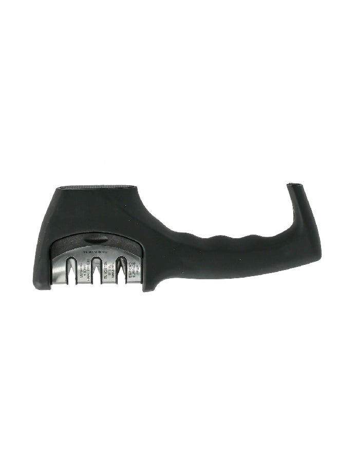 Amefa - 3 in 1 Knife Sharpener Black and Silver 5.08 x 26.924 x 8.128 cm RACC99UX76909 - Image 1
