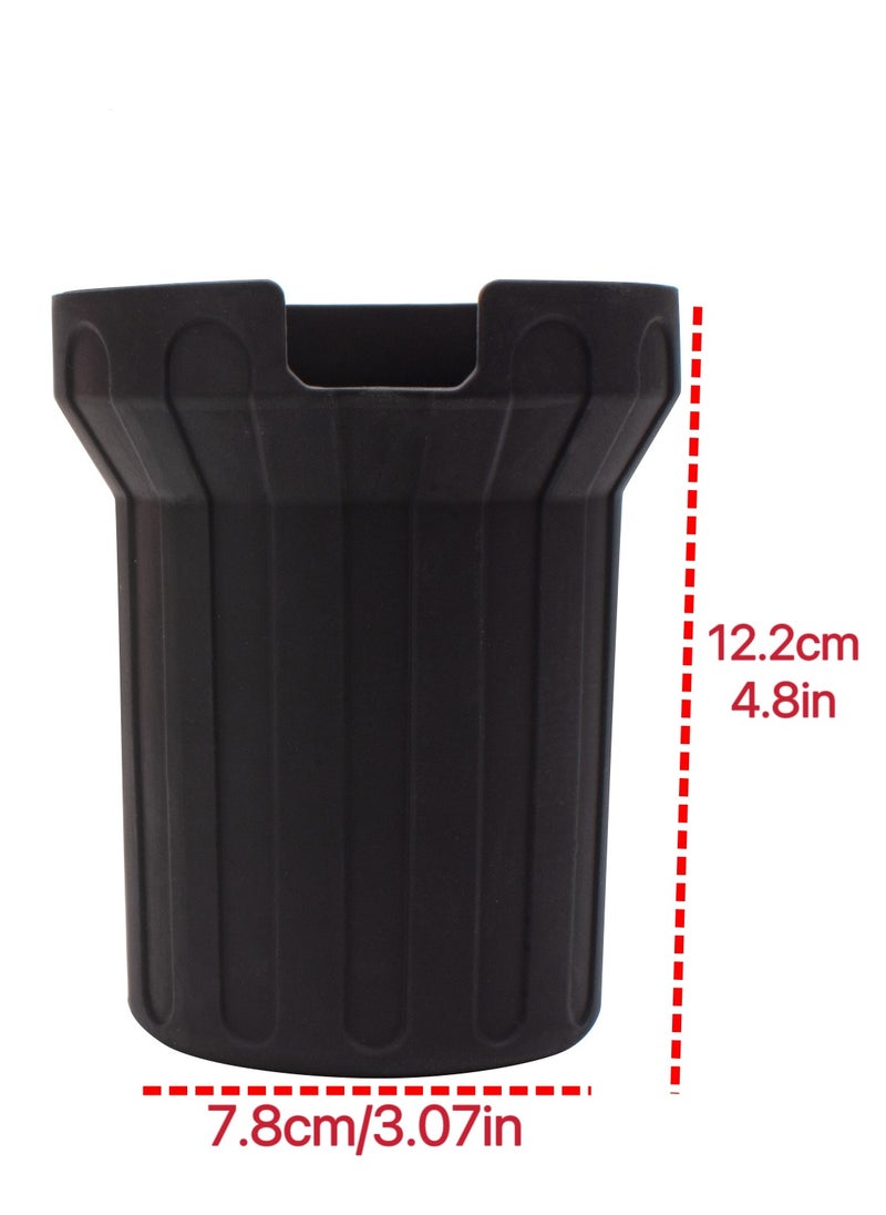 Stanley - 4PCS (Black) ,Stanley 40oz Silicone Accessories Set,Spill-Proof Stopper(1Pcs), Straw Lids Straw Topper(1Pcs), Silicone Boot(1Pcs),Water Bottle Higher Bumper Protection Cover(1Pcs) - Image 1
