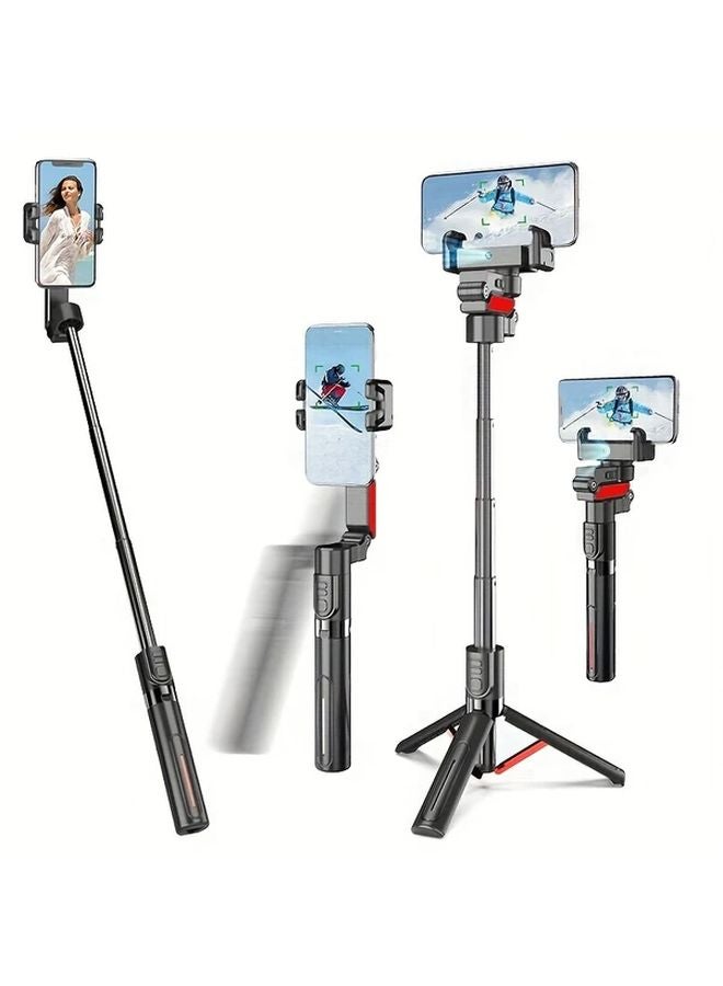 TC10 Black 3 In 1 Telescopic Aluminum Alloy Pole With Camera Tracking Gimbal And Remote Control - Image 4