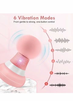 SYOSI Mini Portable Electric Full Body Massager, Handheld Back Massager, USB Rechargeable, 6 Vibration Modes  - Image 3