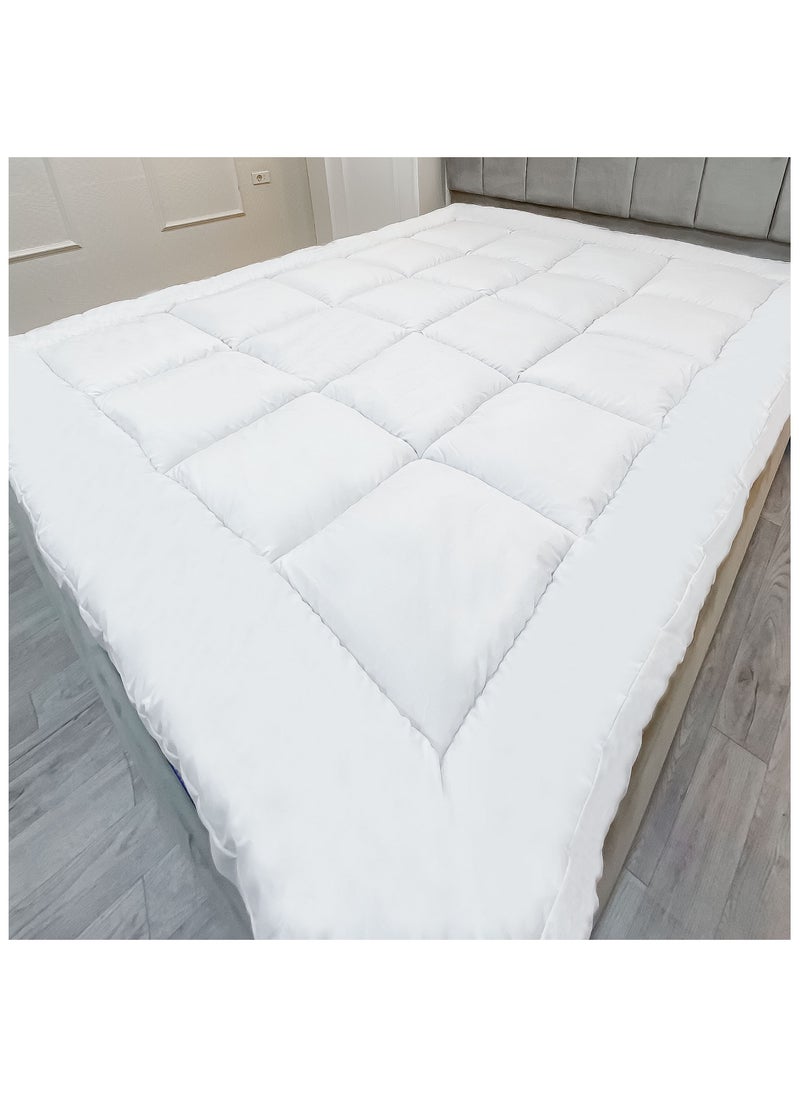 Family Bed Mattress Topper Fiber Size 110 × 190 × 8 cm  - Image 1