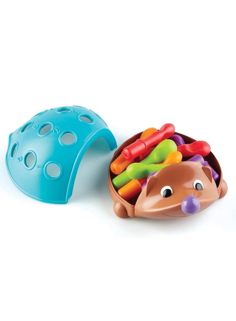 دوركو الجريش مع 12 أدوات تعلم سبايكس ، لعبة تعلم مونتيسوري للأطفال الصغار ، محرك دقيق وأجهزة حسية للأولاد والبنات - Image 2