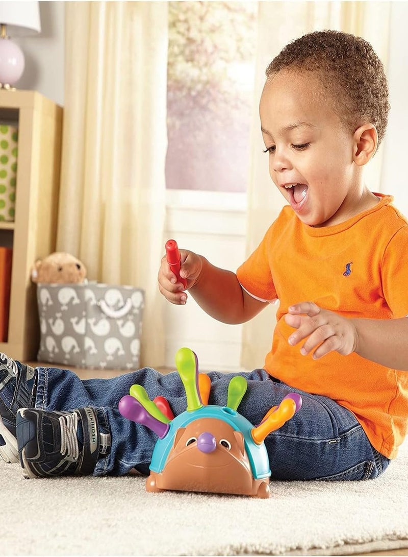 دوركو الجريش مع 12 أدوات تعلم سبايكس ، لعبة تعلم مونتيسوري للأطفال الصغار ، محرك دقيق وأجهزة حسية للأولاد والبنات - Image 5