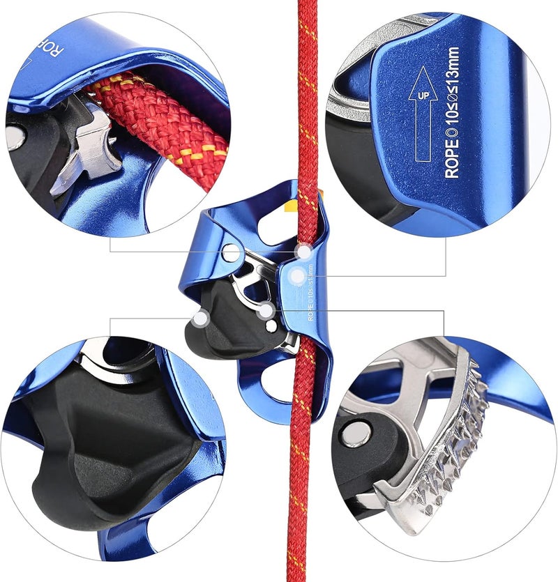 WILDKEN Rock Climbing Chest Ascender Climbing Mountaineering Tree Arborist Climbing Rappelling Equip for 10-13mm Rope - Image 5