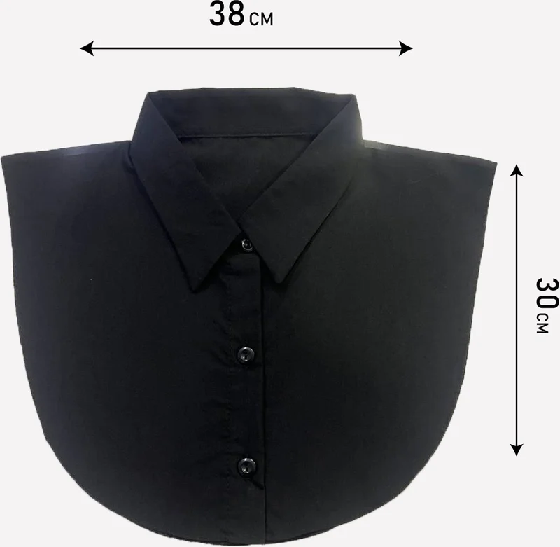 Altobeh Women Plain Shirt Collar Ready-made Hijab Inner Neck Collar Savior Collar - Cream