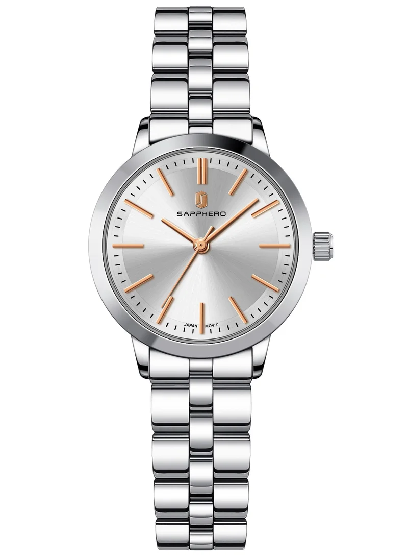 Sapphero  SAPPHERO Wrist Watch for Women Luxury Ladies Watches Women's Bracelet Watch Small Stainless Steel Analog Quartz 5ATM Waterproof Watches Gifts for Women for Women | Best Price UAE