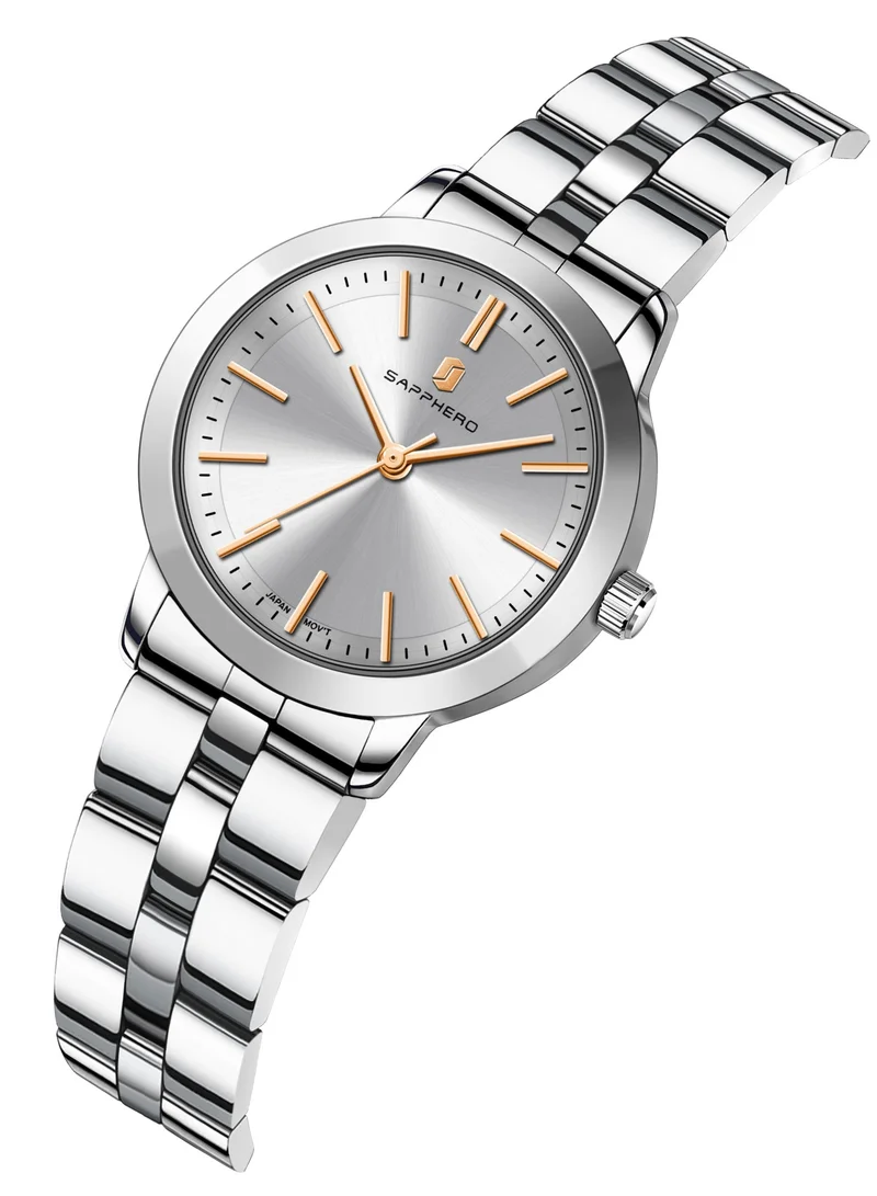 Sapphero  SAPPHERO Wrist Watch for Women Luxury Ladies Watches Women's Bracelet Watch Small Stainless Steel Analog Quartz 5ATM Waterproof Watches Gifts for Women for Women | Best Price UAE
