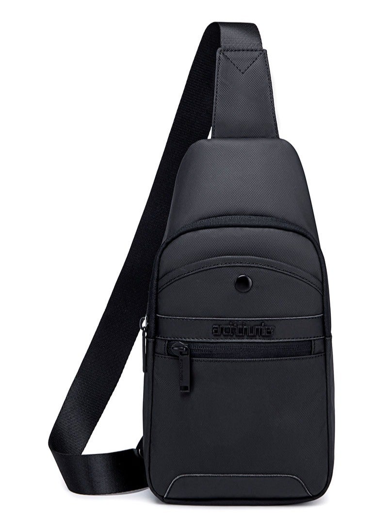 ARCTIC HUNTER Business Travel Sling Bag, Durable Sport Chest Bag for Men, Black  - Image 1