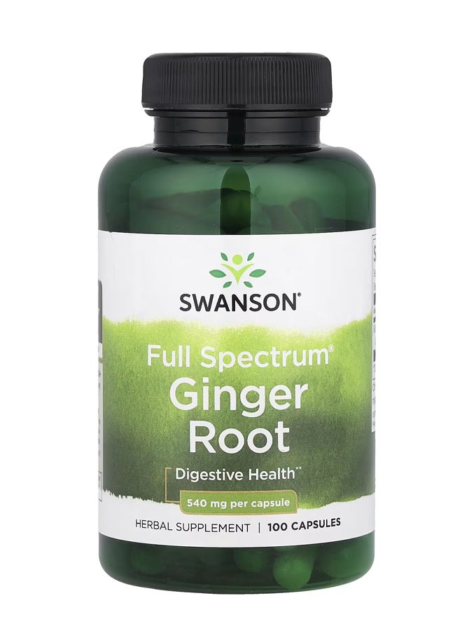 سوانسون جذور الزنجبيل كاملة الطيف ، 540 ملجم ، 100 كبسولة