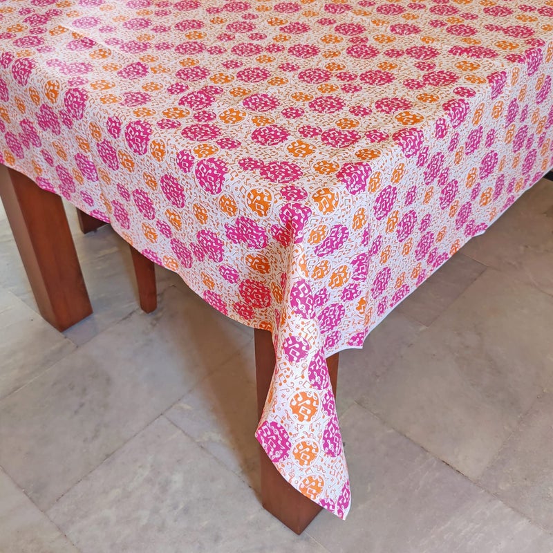 zebaya Home Pure Cotton Printed Dining | Patio | Picnic | Hotel Buffet | Table Top Cloth (4 Seater, 60x60 inches) (Multicolor (c) - Image 5