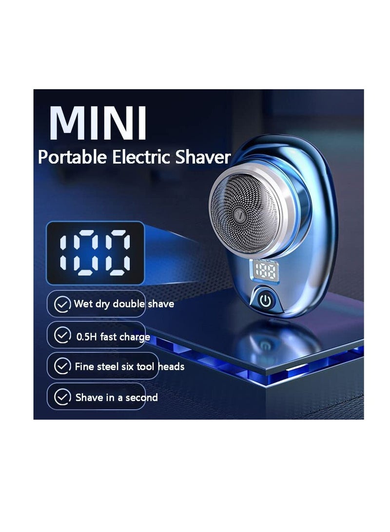 إيفرين ماكينة حلاقة كهربائية صغيرة للرجال ، ماكينة حلاقة كهربائية مطورة جديدة ، ماكينة حلاقة مضادة للماء قابلة لإعادة الشحن USB بحجم الجيب - Image 5