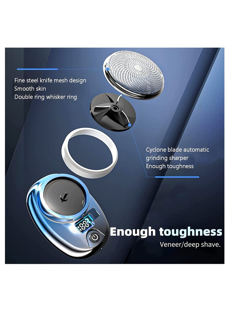 إيفرين ماكينة حلاقة كهربائية صغيرة للرجال ، ماكينة حلاقة كهربائية مطورة جديدة ، ماكينة حلاقة مضادة للماء قابلة لإعادة الشحن USB بحجم الجيب - Image 3