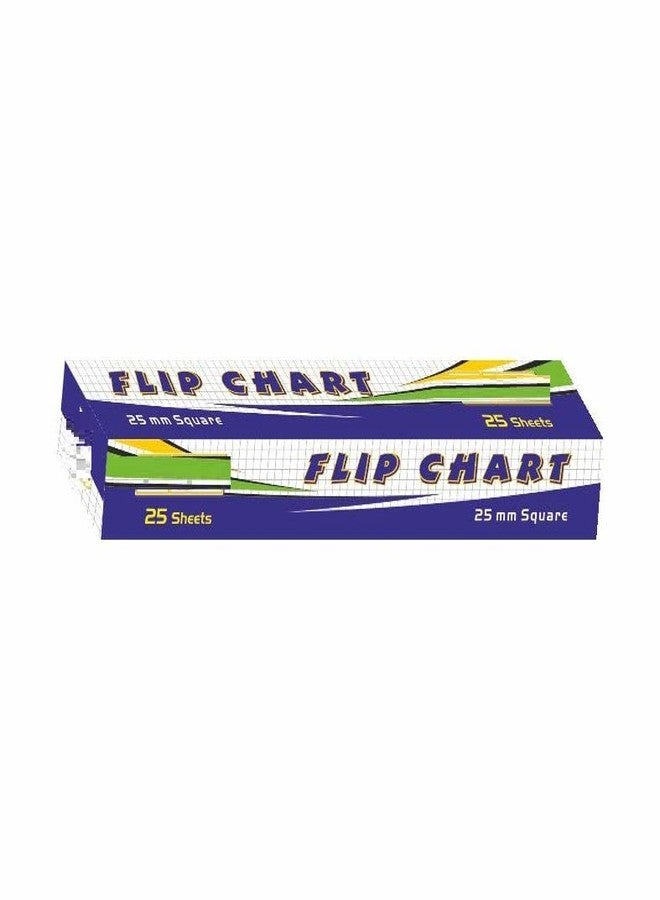 FIRST CLICK Flip Chart Flipcharts Sheets 25 graph paper Sheet Wiro winding Flipchart Size : 50 x 74.5 cm - Image 5