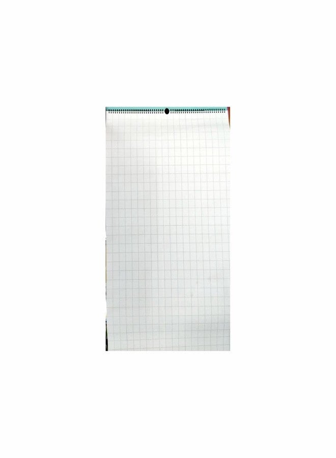 FIRST CLICK Flip Chart Flipcharts Sheets 25 graph paper Sheet Wiro winding Flipchart Size : 50 x 74.5 cm - Image 4