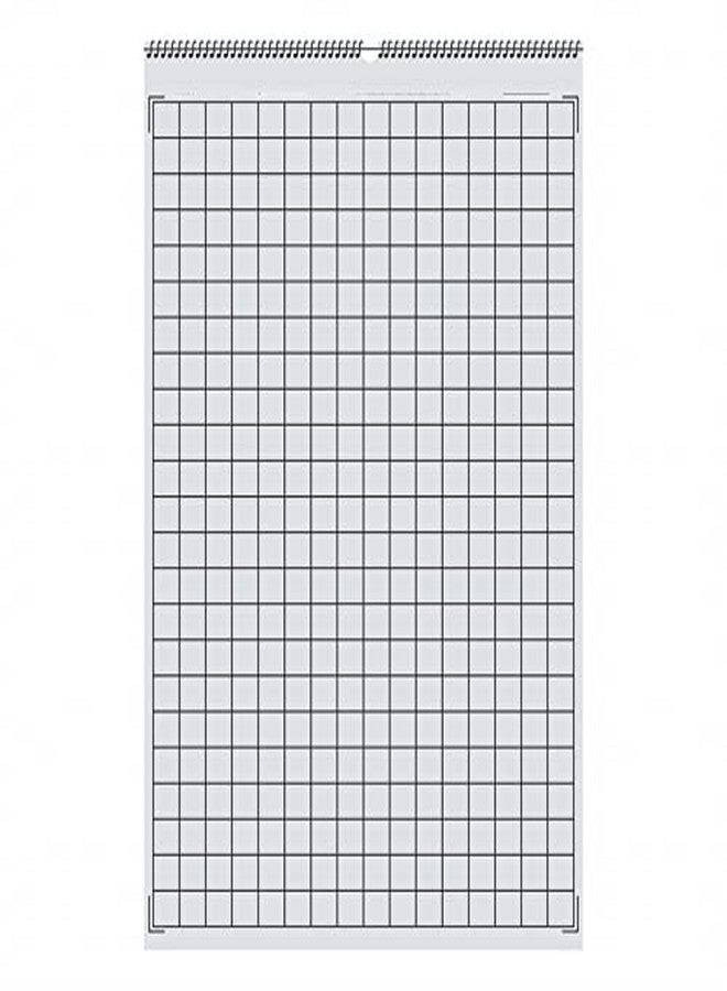 FIRST CLICK Flip Chart Flipcharts Sheets 25 graph paper Sheet Wiro winding Flipchart Size : 50 x 74.5 cm - Image 3