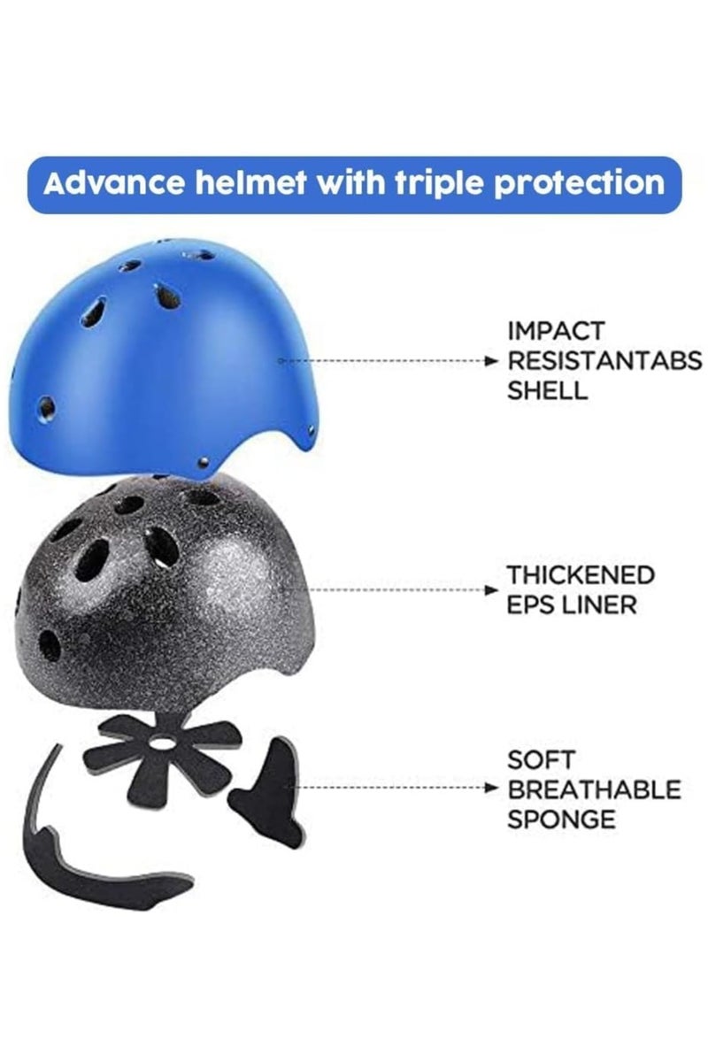 Kids Helmet and Pads Set, 7 in 1 Adjustable Helmet, Knee Pads, Elbow Pads, and Wrist Guards for Boys and Girls Ages 3-8, Protective Gear for Skateboarding, Biking, Scooters, and Hoverboards - Image 5
