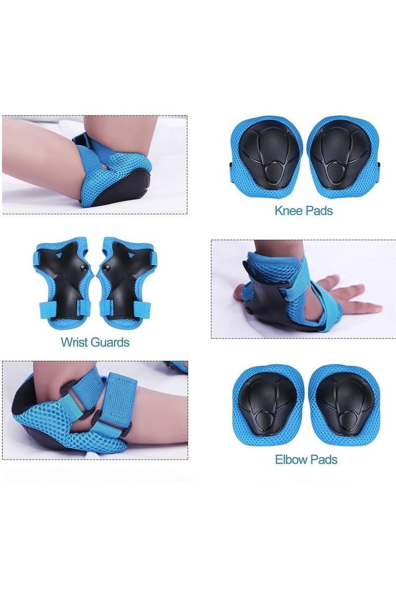 Kids Helmet and Pads Set, 7 in 1 Adjustable Helmet, Knee Pads, Elbow Pads, and Wrist Guards for Boys and Girls Ages 3-8, Protective Gear for Skateboarding, Biking, Scooters, and Hoverboards - Image 3