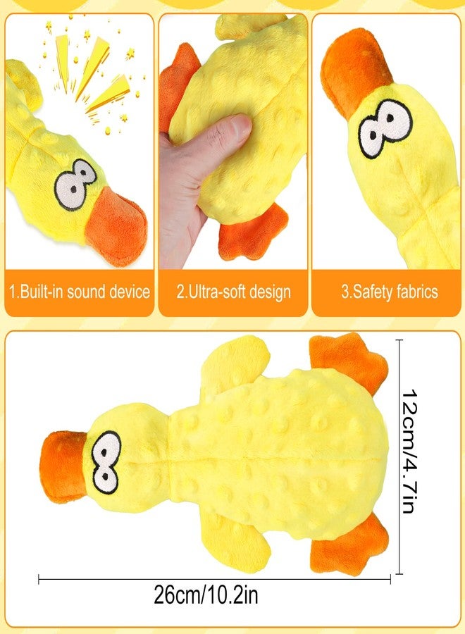 Vingtank Calming Duck Toy for Dogs, 2025 New Yellow Duck Dog Toy, Quacking Ducks Toy for Dog Durable Emotional Support Plush Toys for Indoor Dogs - Image 2