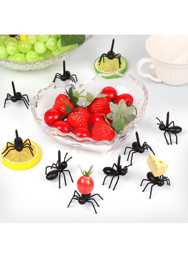 24 Pcs Ant Toothpicks, Ants Fruit Dessert Appetizer Fork, Reusable Ant Food Pick for Cake Snack Dessert Fruit Platter, Kitchen Birthday Party Baby Shower Wedding - Image 3