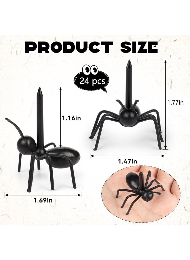 24 Pcs Ant Toothpicks, Ants Fruit Dessert Appetizer Fork, Reusable Ant Food Pick for Cake Snack Dessert Fruit Platter, Kitchen Birthday Party Baby Shower Wedding - Image 2