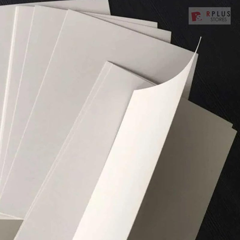 RPLUS STORES Poster Boards White A4 Size | Set of 15 | 300 GSM | Ideal for Art Projects, Model Building, Mounting, Card Making and Stenciling and Posters | Both Side with a Smooth Uniform Finish (15) - Image 5