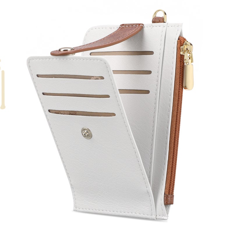 Women's Large Capacity Card Holder with RFID Blocking and Zipper (5412) - Image 5