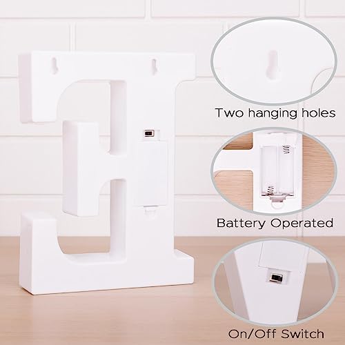 DyingSwan Small Led Marquee Letters, Light Up Letters, 8.58 Inch Led Letter Lights, Battery Powered Lighted Sign for Table, Party, Birthday, Christmas Decor (Letter E) - Image 3
