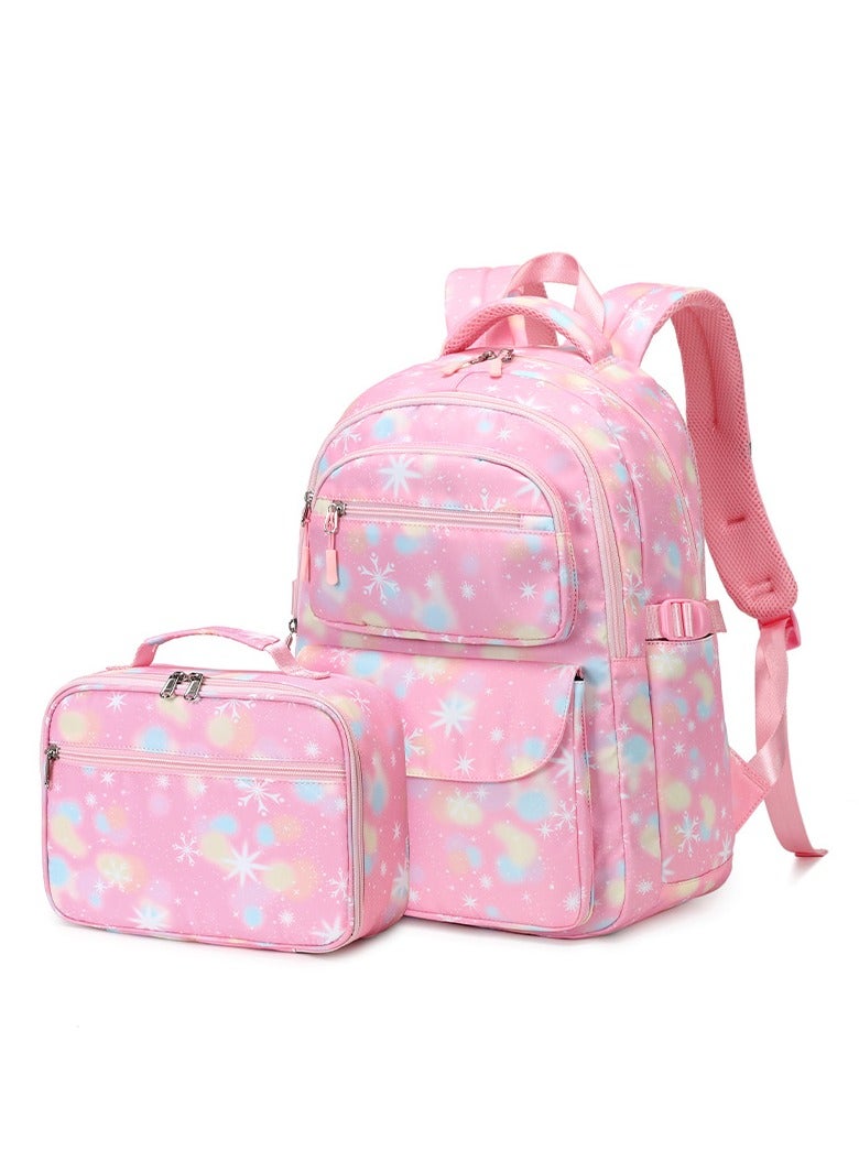 SKT Shiketro Two-Piece Student Schoolbag Outdoor Printed Waterproof Backpack - Image 1