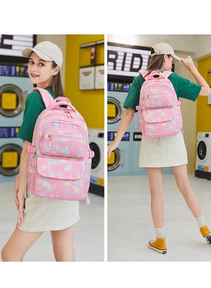 SKT Shiketro Two-Piece Student Schoolbag Outdoor Printed Waterproof Backpack - Image 5