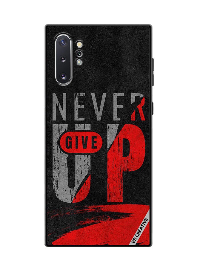 VR CREATIVE Protective Case Cover For Samsung Galaxy Note10 Plus 5G Never Give Up Design Multicolour - Image 1