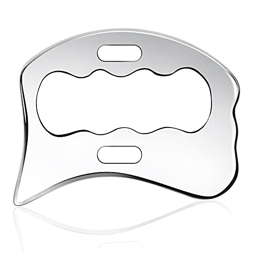 Rylpoint Guasha Massage Tool, Grade Stainless Steel Scraping Tool for Soft Tissue Upgrade Physical Therapy Stuff,Used for Back, Legs, Arms,Neck,Shoulder, Gua sha Tool - Image 1