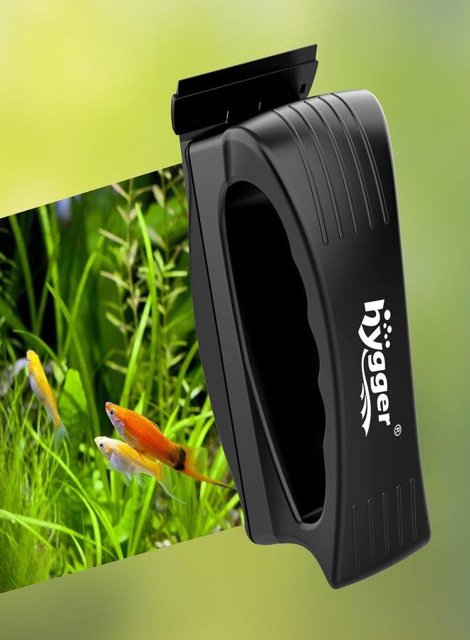 هايغر منظف زجاجي مغناطيسي قوي لأحواض السمك من هيجر، أداة تنظيف مغناطيسية احترافية لإزالة الطحالب من أحواض السمك مع مكشطة لأحواض المياه العذبة والمالحة بسمك 0.3-0.47 بوصة، كبير - Image 1