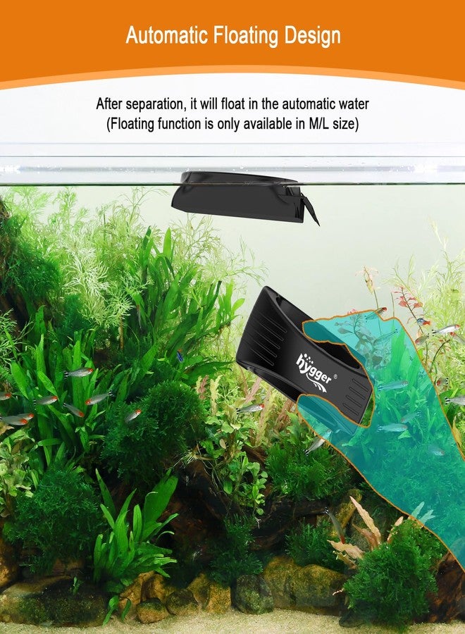 هايغر منظف زجاجي مغناطيسي قوي لأحواض السمك من هيجر، أداة تنظيف مغناطيسية احترافية لإزالة الطحالب من أحواض السمك مع مكشطة لأحواض المياه العذبة والمالحة بسمك 0.3-0.47 بوصة، كبير - Image 4