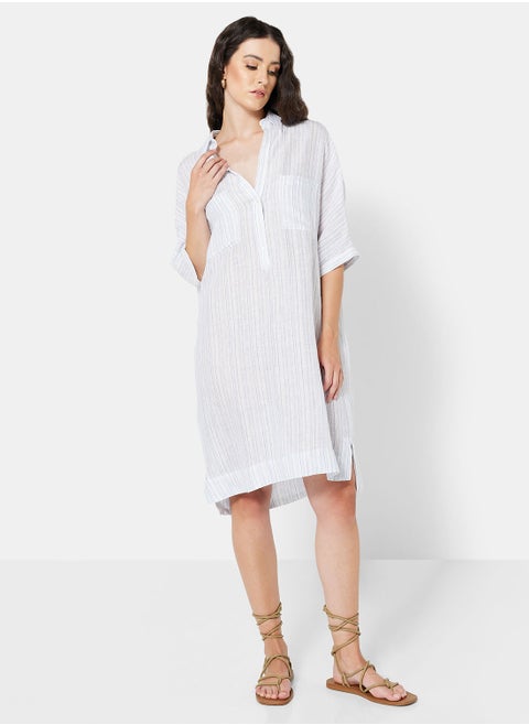 Striped Linen Dress