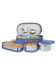 Milton MILTON Corporate LuInch Stainless Steel Containers Set of 3, Blue, 280 Ml  - Image 1