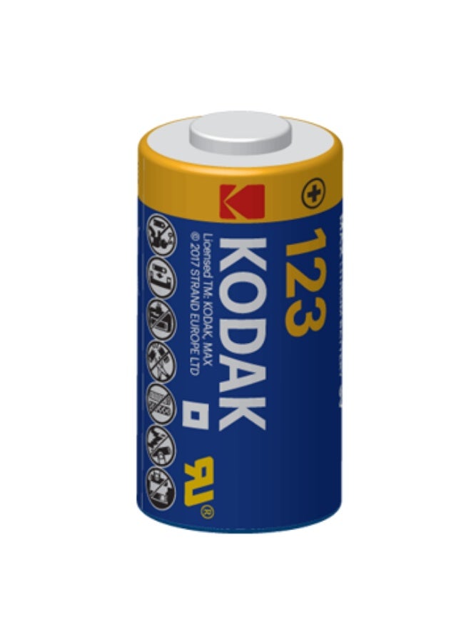 كوداك 1-Piece KODAK MAX CR123 Lithium 3V Battery - Image 2