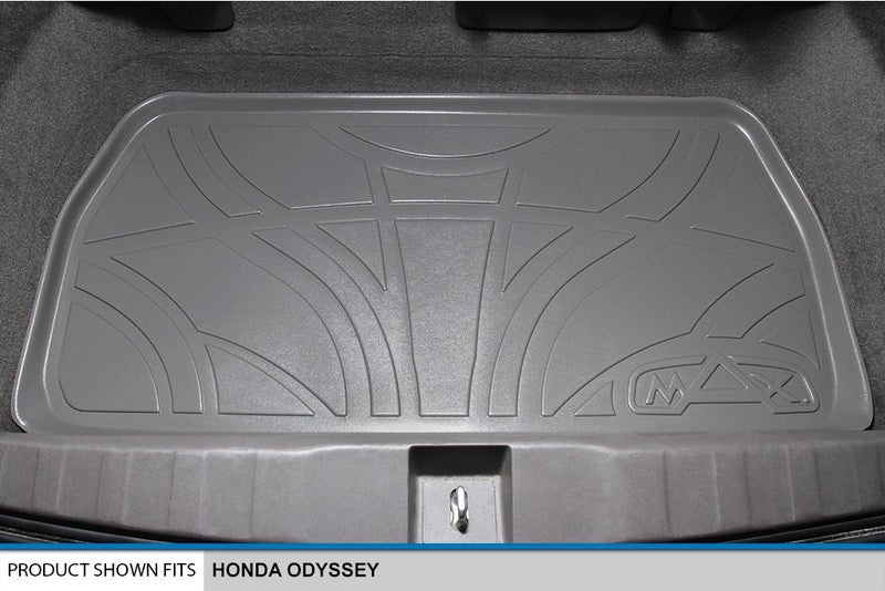 MAX LINER ماكسلاينر حصيرة أرضية لحماية الشحن لجميع الأحوال خلف مقعد الصف الثالث رمادي لسيارة هوندا أوديسي 2011-2017 - Image 2