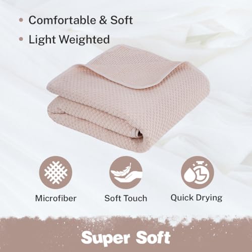Fezora® Microfiber Contler Towels for Bath | Towels for Bath Large Size Bath Towel - Soft & Absorbent | 320 GSM | 1 Piece Bath Towel for Men/Women | 70 cms x 140 cms (Cream) - Image 4