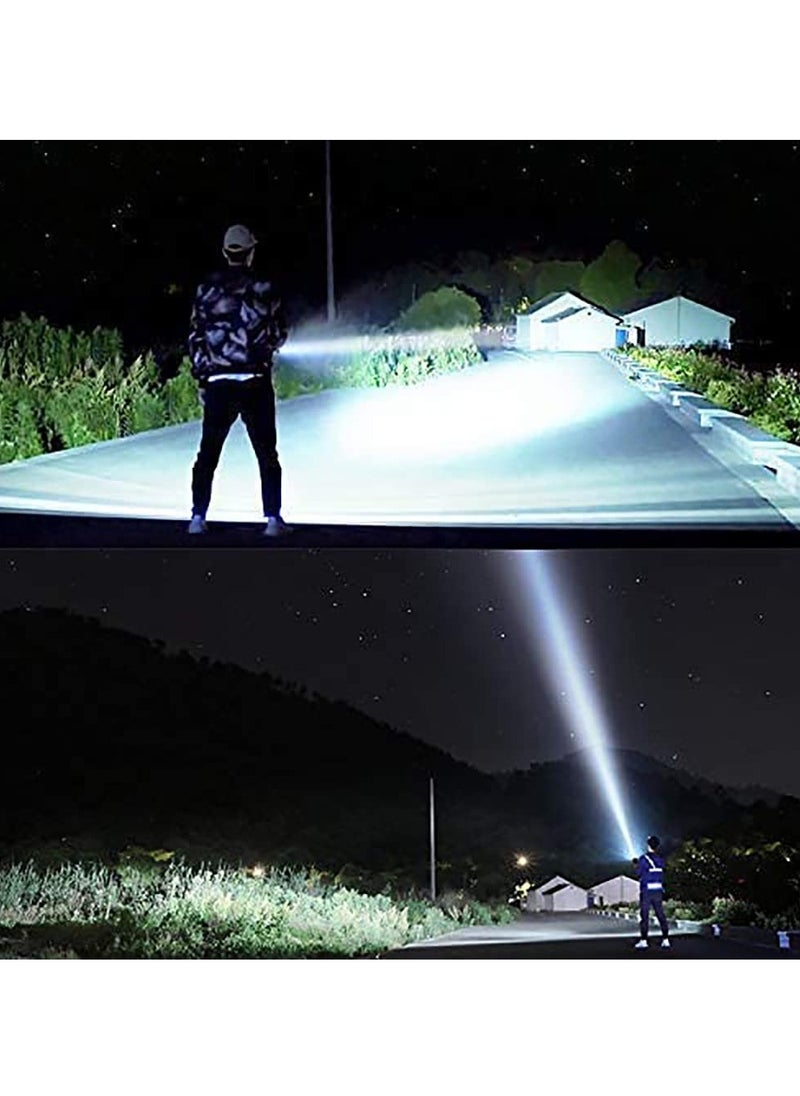 Arabest - 3000 -10000 Lumen High Power LED Waterproof Flashlight Lamp Ultra Bright 3 Mode Most Powerful 50W XLM-P70 LED USB Rechargeable Flashlight Torch 2 Lithium Battery - Image 1