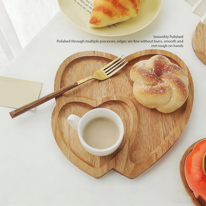 Naroote Cheese Serving Tray, Hand Polished, Premium Wood, Raised Edges, Natural Wood, Charcuterie Board, Snacks, Perfect Presentation, Kitchen, Easy to, Mild soap and Water (Light Brown) - Image 2