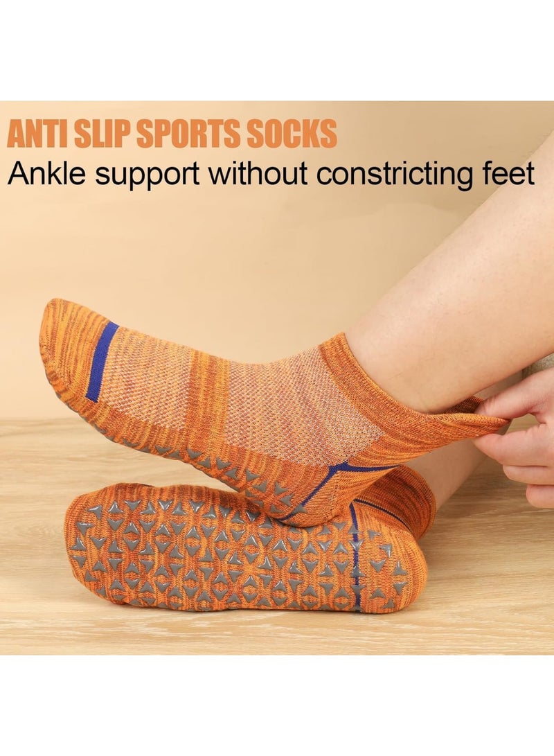 SOLARAE Non-Slip Yoga Socks, 4 Pairs of Trampoline Socks with Grips for Women, Perfect for Barefoot Workouts, Pilates, Hospital Use, Home, and Ballet - Image 3