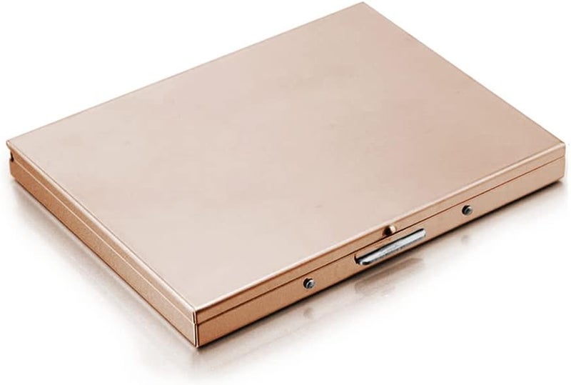 SteelFever Stainless Steel Extra Slim Cigarette Case Metal Cigarette Holder Case for 100's and 84's (Rose Gold) - Image 1