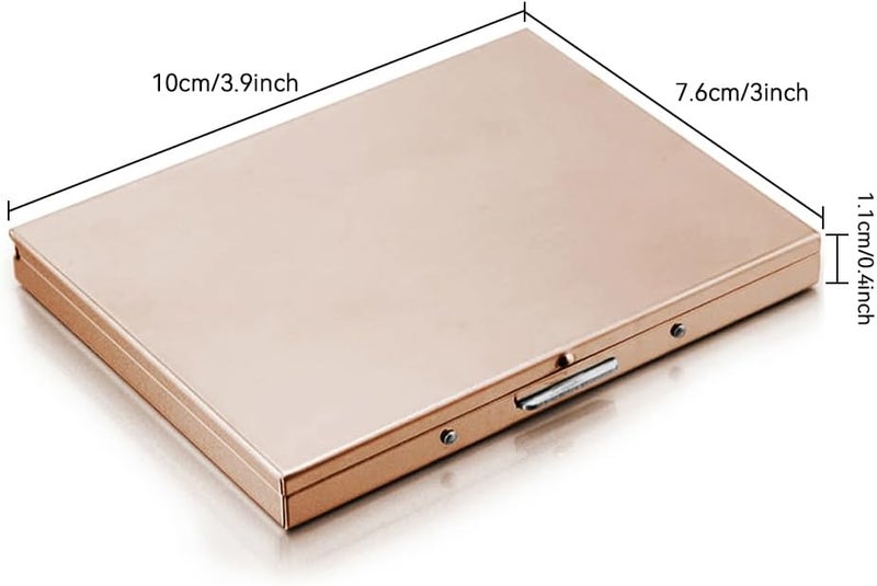 SteelFever Stainless Steel Extra Slim Cigarette Case Metal Cigarette Holder Case for 100's and 84's (Rose Gold) - Image 2
