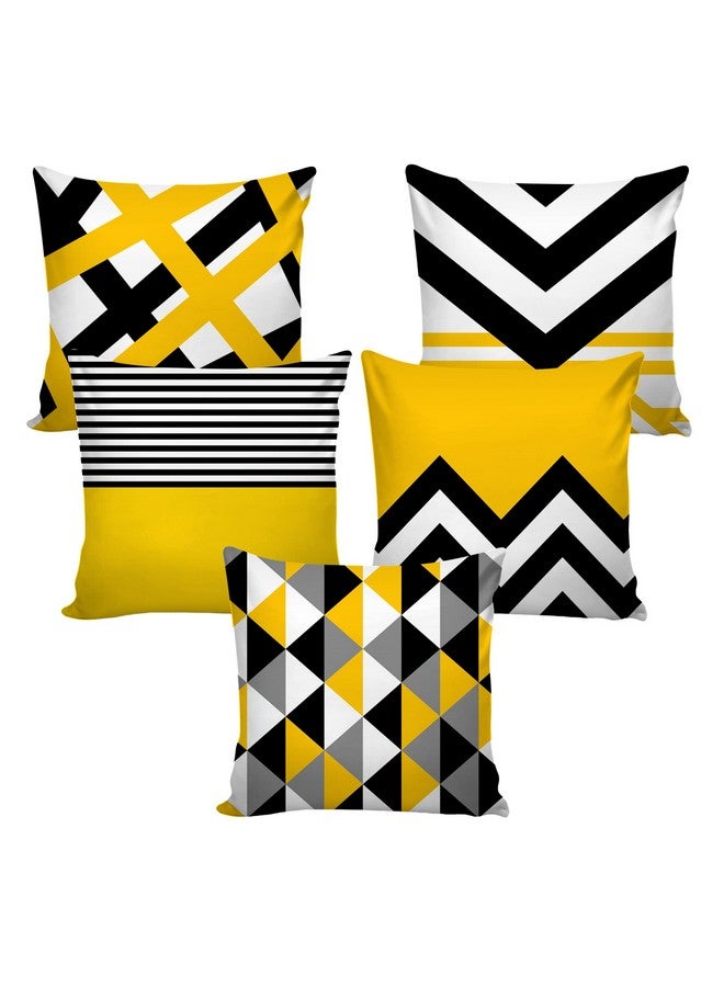 AEROHAVEN™ Set of 5 Decorative Hand Made Velvet Throw/Pillow Cushion Covers - CC-170 - (20 x 20 Inch) - Image 2