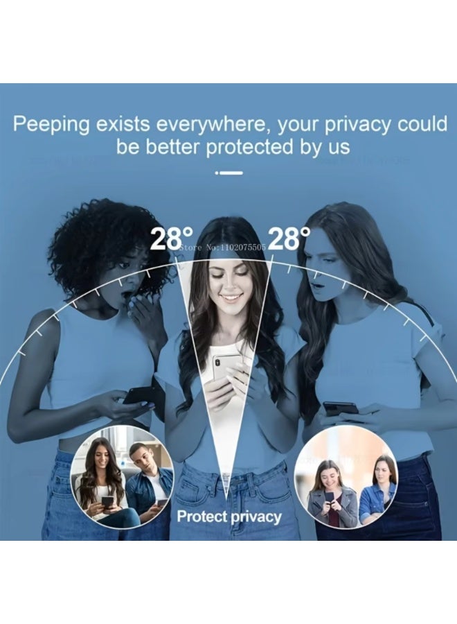 📱 واقي شاشة الخصوصية لآيفون 17 برو ماكس (6.9 بوصة) – قطعة واحدة، زجاج مقوى 9H مع أداة تركيب تلقائي، مضاد للتجسس، مضاد للبصمات، متوافق مع الأغطية - Image 2