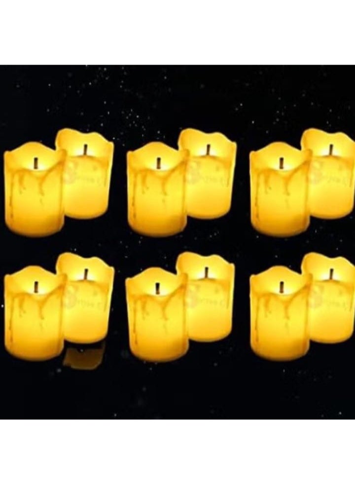 24 Pieces - LED Tea Light Candles | Flameless & Smokeless - Image 2