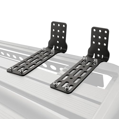 SAN HIMA SanHima Pair Awning Mounting Brackets - Extended L-Brackets for Roof Rack Cross Bars Off-Road Awning Stable Installation, Suitable for San Hima Karlu Awning - Image 1