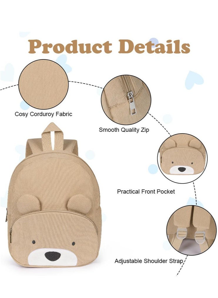 الوجبة حقيبة ظهر للأطفال، حقيبة ظهر للأطفال الصغار، حقائب مدرسية للأطفال، حقيبة ظهر مدرسية برسومات كرتونية للأطفال الصغار، حقيبة ظهر صغيرة لمرحلة ما قبل المدرسة ورياض الأطفال والمرحلة الابتدائية، حقيبة ظهر قابلة للتعديل للأولاد والبنات الصغار، حقيبة ظهر من قماش الكوردروي للأطفال للمدرسة، رحلات نهاية الأسبوع، ركوب الدراجات، التخييم - Image 3