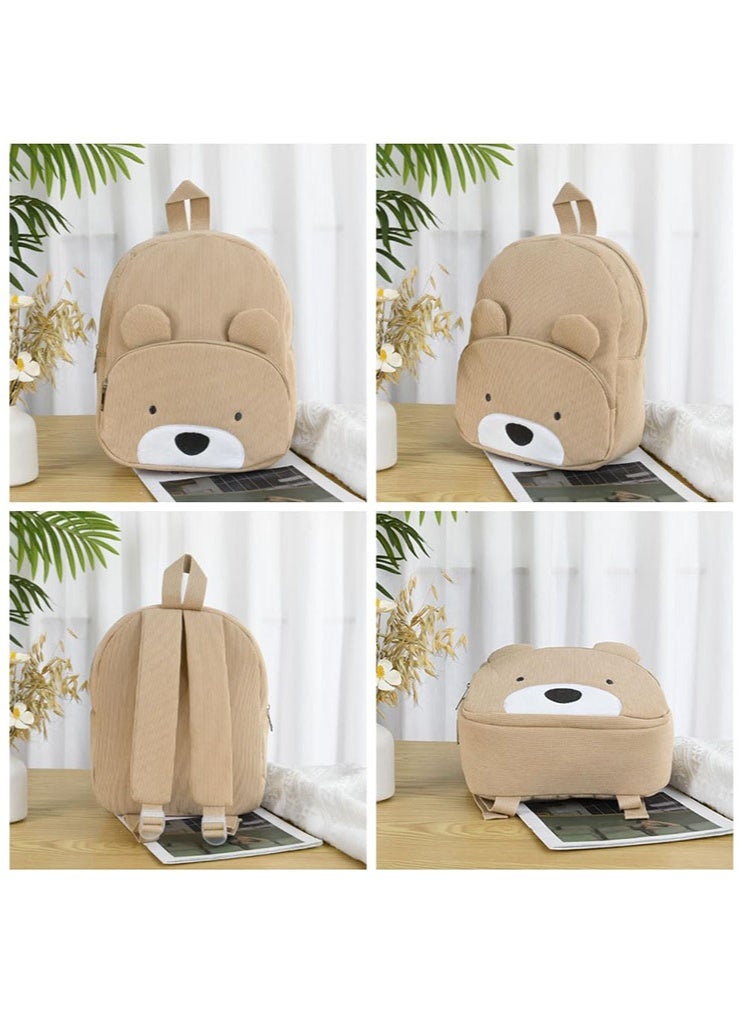 الوجبة حقيبة ظهر للأطفال، حقيبة ظهر للأطفال الصغار، حقائب مدرسية للأطفال، حقيبة ظهر مدرسية برسومات كرتونية للأطفال الصغار، حقيبة ظهر صغيرة لمرحلة ما قبل المدرسة ورياض الأطفال والمرحلة الابتدائية، حقيبة ظهر قابلة للتعديل للأولاد والبنات الصغار، حقيبة ظهر من قماش الكوردروي للأطفال للمدرسة، رحلات نهاية الأسبوع، ركوب الدراجات، التخييم - Image 4