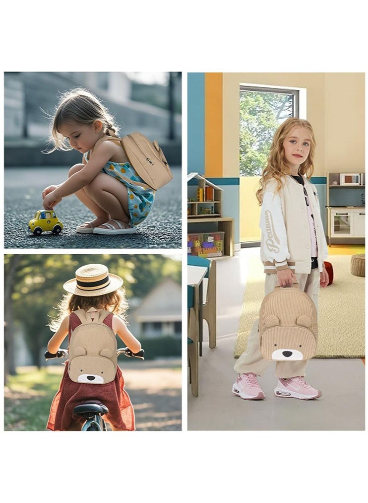 الوجبة حقيبة ظهر للأطفال، حقيبة ظهر للأطفال الصغار، حقائب مدرسية للأطفال، حقيبة ظهر مدرسية برسومات كرتونية للأطفال الصغار، حقيبة ظهر صغيرة لمرحلة ما قبل المدرسة ورياض الأطفال والمرحلة الابتدائية، حقيبة ظهر قابلة للتعديل للأولاد والبنات الصغار، حقيبة ظهر من قماش الكوردروي للأطفال للمدرسة، رحلات نهاية الأسبوع، ركوب الدراجات، التخييم - Image 5